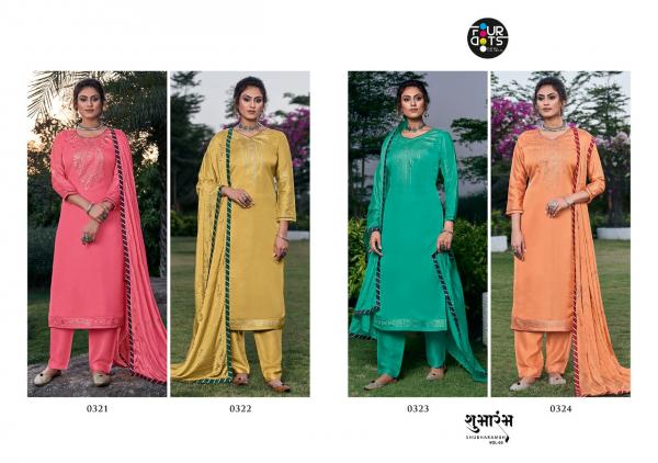 Four Dots Shubharambh 5 Designer Satin Festival Salwar 